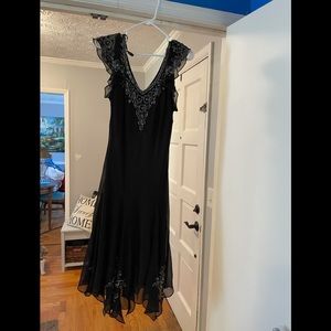 JKara black dress with sequins